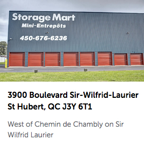 Storage Units at StorageMart - 3900 Sir Wilfred Laurier Blvd Saint-Hubert QC